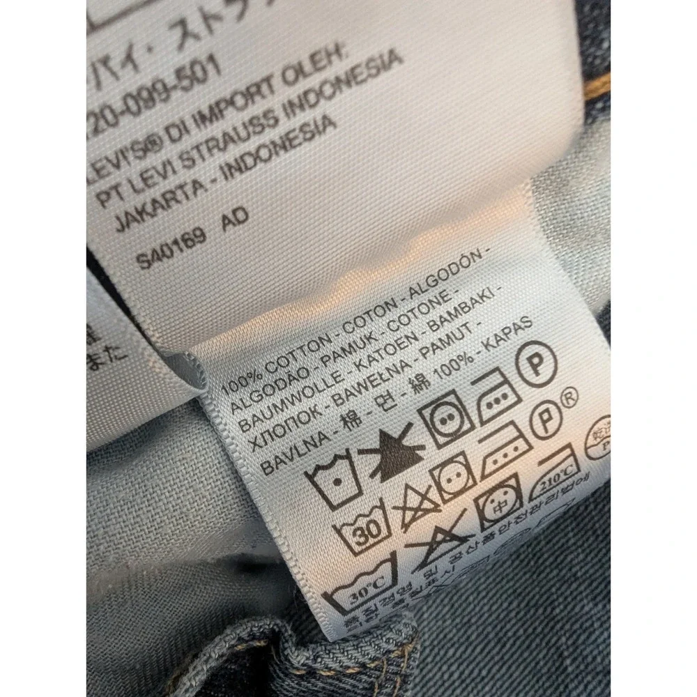 Levi's 514 Straight Fit Jeans Blue Medium Wash Denim Sz W36 L32 Casual Classic